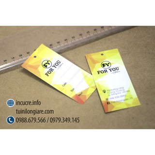 1000 Tag mác quần áo 4,5 x 9 cm