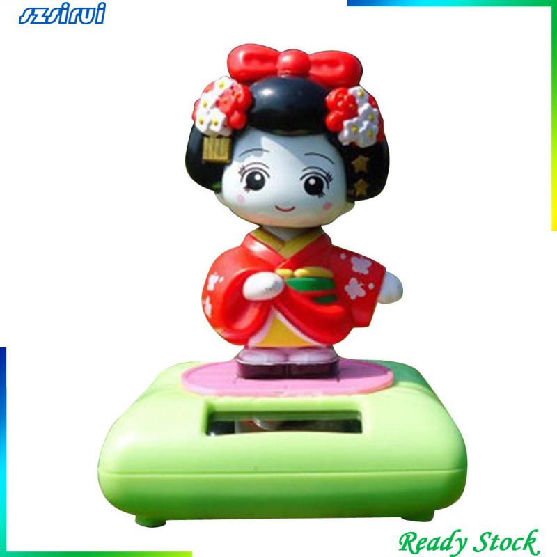 Mô Hình Đồ Chơi Maiko Geisha Mặc Kimono Nhật Bản Sử Dụng Năng Lượng Mặt Trời #A