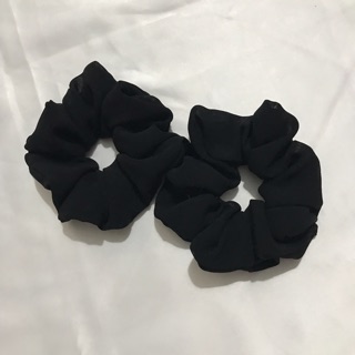 Black scrunchies