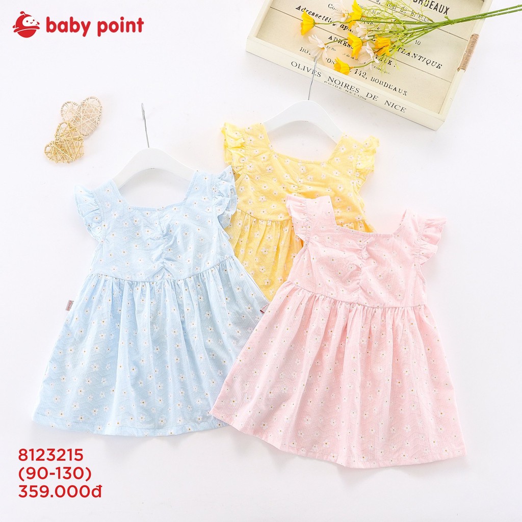 Váy Babydoll Thêu Hoa Cúc Nhỏ Xinh Cho Bé, Đầm Cánh Tiên Cho Bé Từ 3-7 Tuổi [8123215]