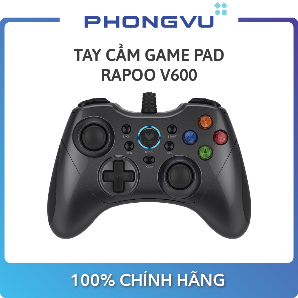 Tay cầm Game Pad Rapoo V600 (Đen) - Bảo hành 24 tháng