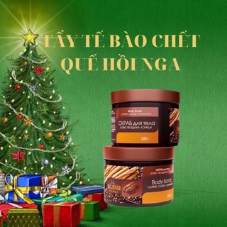Tẩy da chết tế bào chết body quế hồi cà phê Nga giảm thâm rạn da 380g - hàng ngoại