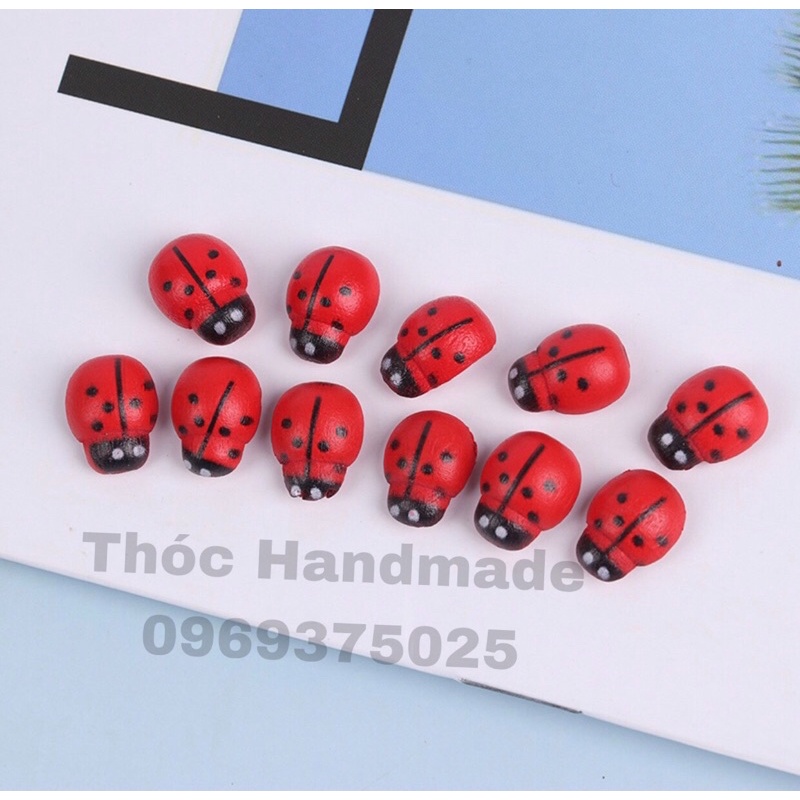 sticker bọ rùa bằng gỗ mini trang trí (8k/10 cái)