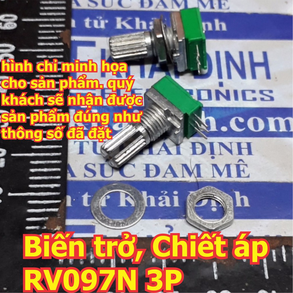 5 con Biến trở, Chiết áp RV097N RV097 3P màu xanh lá B5K B10K B20K B50K B100K B500K kde6216