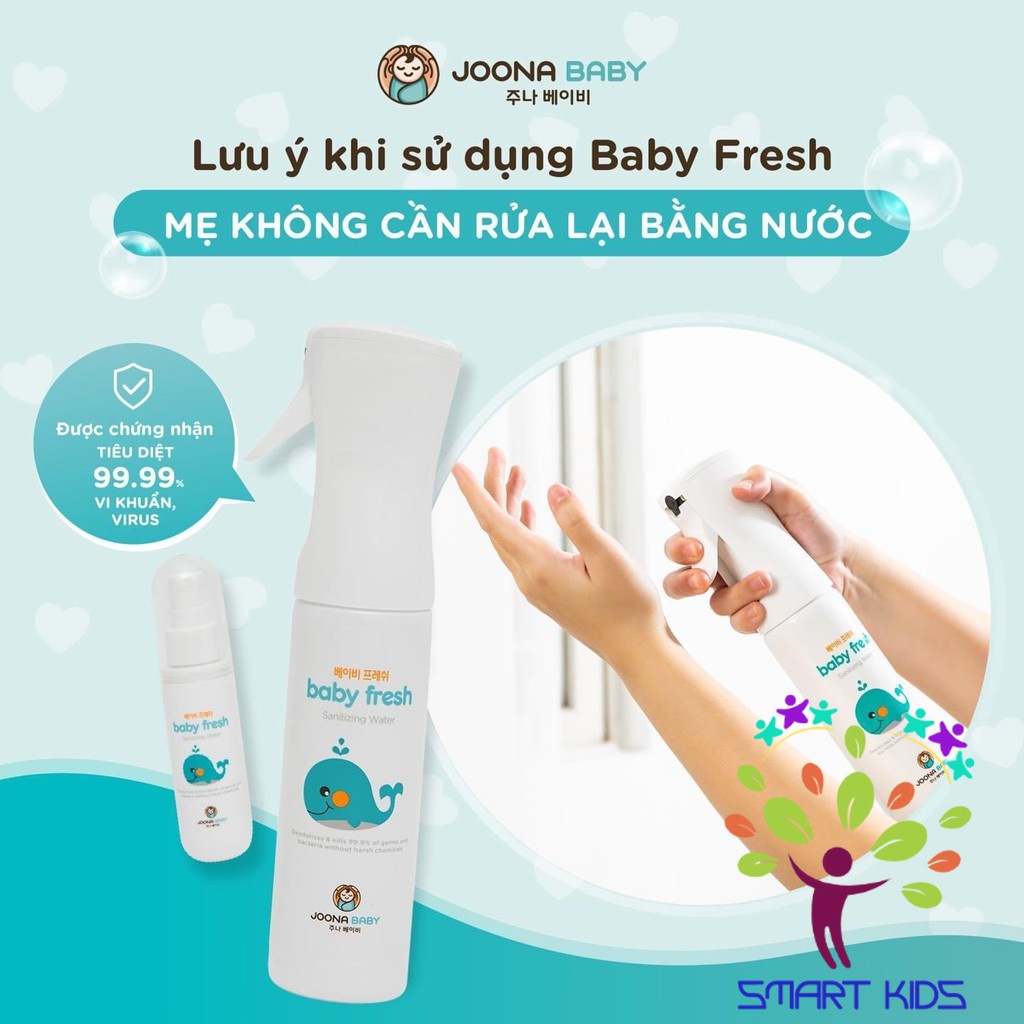 Xịt diệt khuẩn khử mùi Joona Baby Fresh Hàn Quốc
