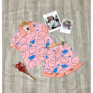 pijama Đồ bộ lụa Mango Đùi ! Hình Ảnh thật 100%