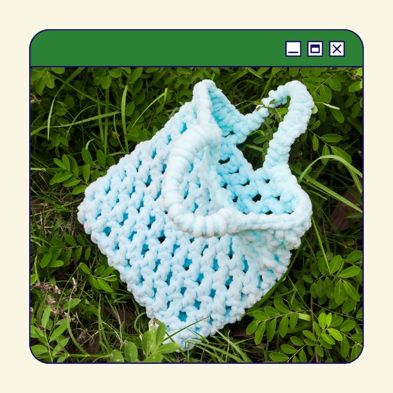 Túi lưới len Crochet Net Bag - Handmade by Mếu Máo
