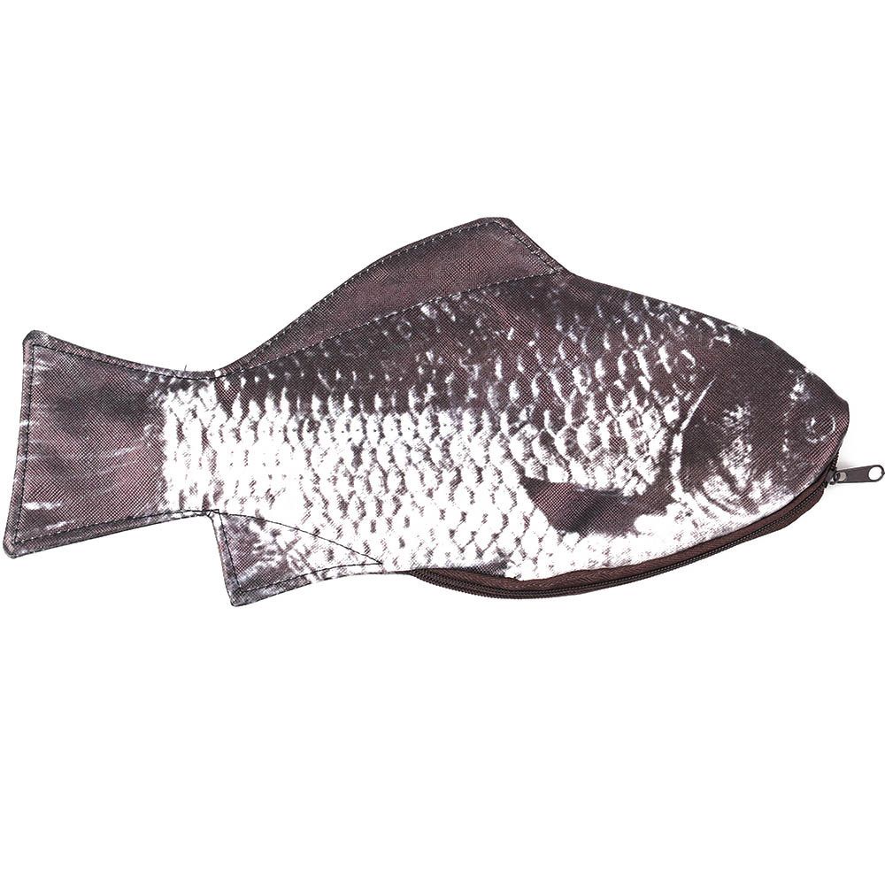 Hộp Đựng Bút/ Đồ Trang Điểm Hình Cá Chép Có Khóa Kéo Tiện Dụng