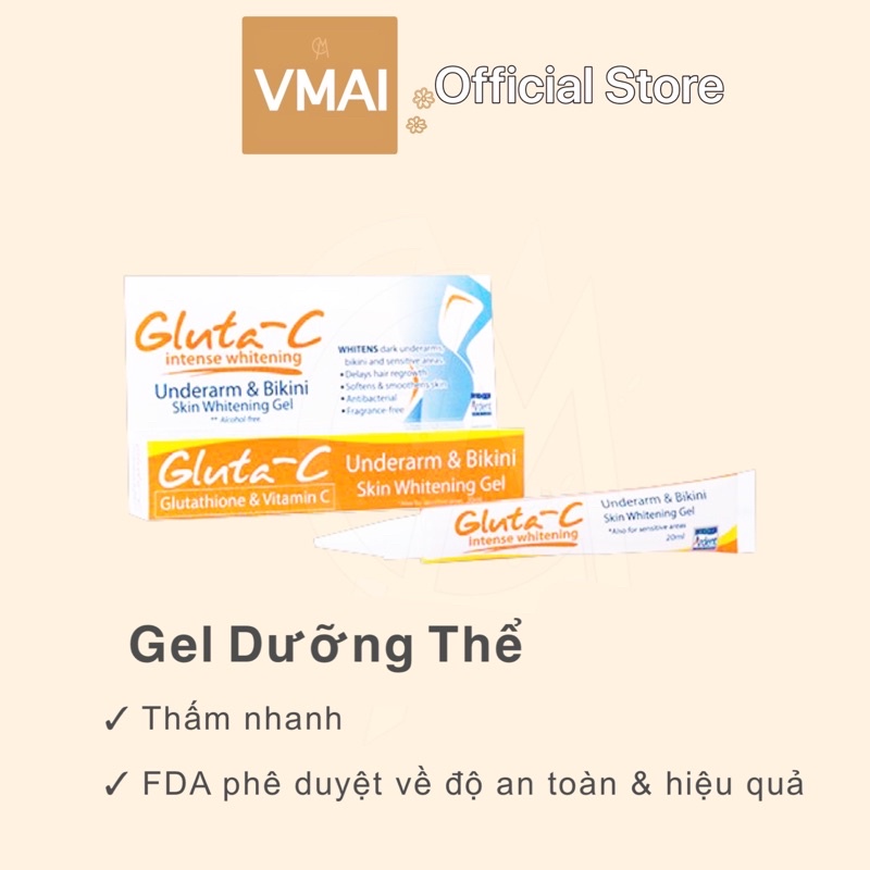 Gel dưỡng trắng - ngừa thâm hãng gluta-c (kèm feedback)