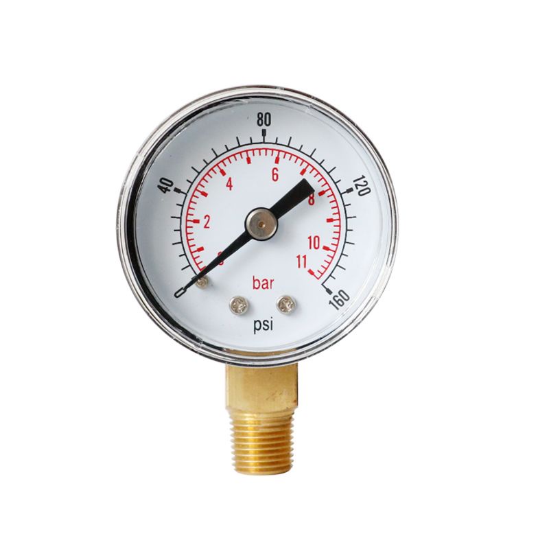 Đồng Hồ Đo Áp Suất Nước Bằng Thép Không Gỉ 1 / 8 &quot;BSPT 7 Phong Cách