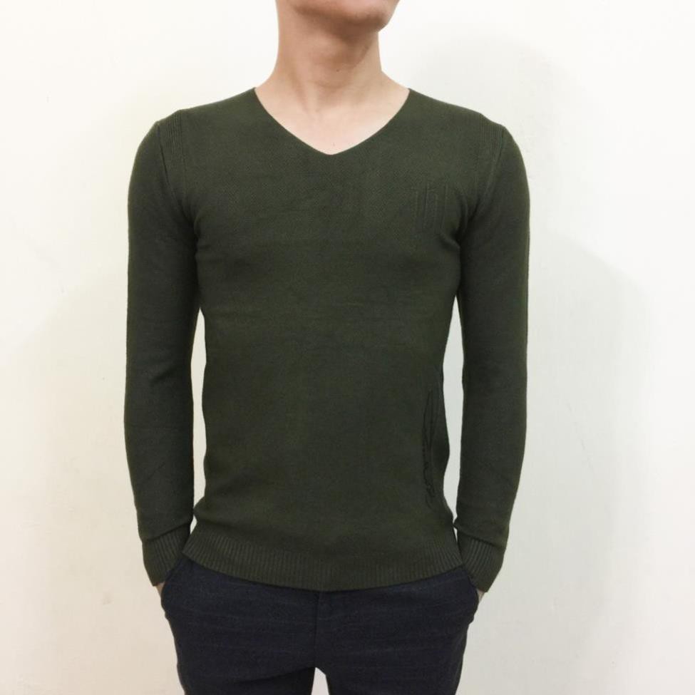🍀 Hot ( Rẻ vô địch ) Áo len nam cổ tim lông thỏ chữ Rêu + 🍀 ^ '