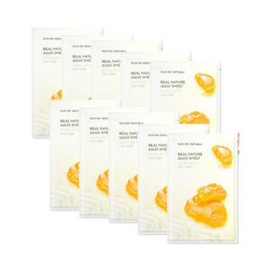 5 miếng mặt nạ giấy mật ong Nature Republic Real Nature Sheet Mask (NR)