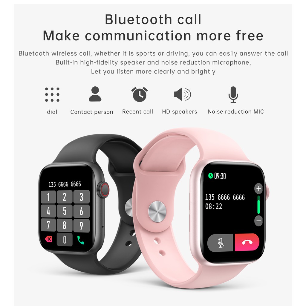 Đồng Hồ Thông Minh Chống Nước Hỗ Trợ Đo Nhịp Tim Huyết Áp Kết Nối Bluetooth Cho Android Và Iphone