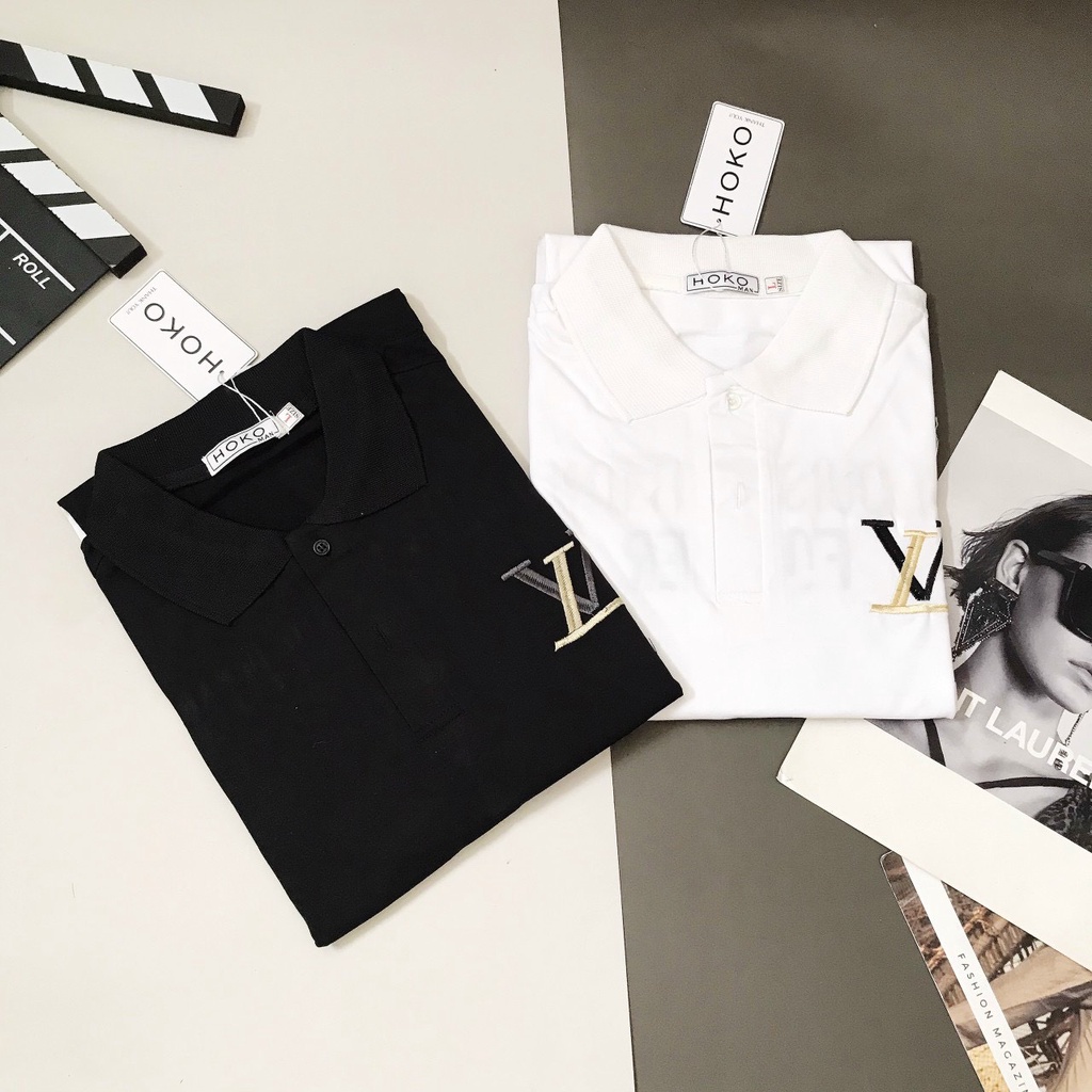 Áo thun polo nam thêu chữ LUIS FOREVER vải cotton cao cấp thiết kế sang trọng cực chất WEDO FASHION