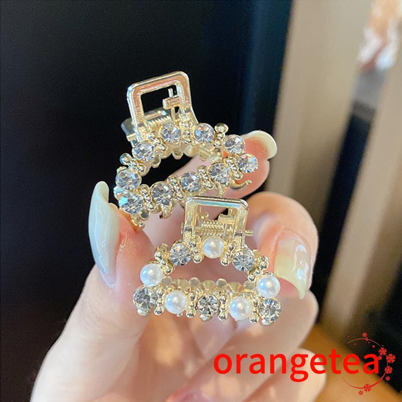 Kẹp tóc kim loại đính ngọc trai nhân tạo thời trang cho nữ