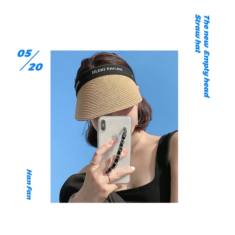 Mũ Cói Rộng Vành Chống Tia Cực Tím Che Nắng Thời Trang Mùa Hè