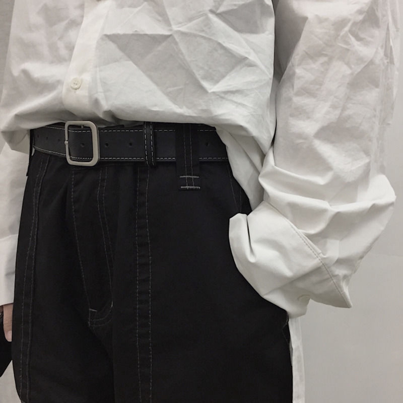 Thắt lưng đơn giản có khóa vuông thời trang harajuku 167015