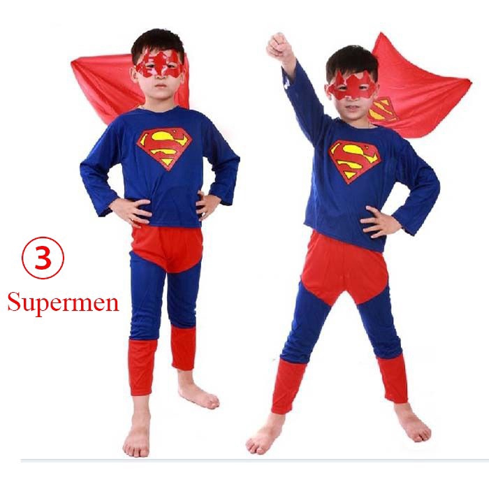 Trang phục hóa trang nhân vật siêu anh hùng cho bé trai trong dịp Halloween