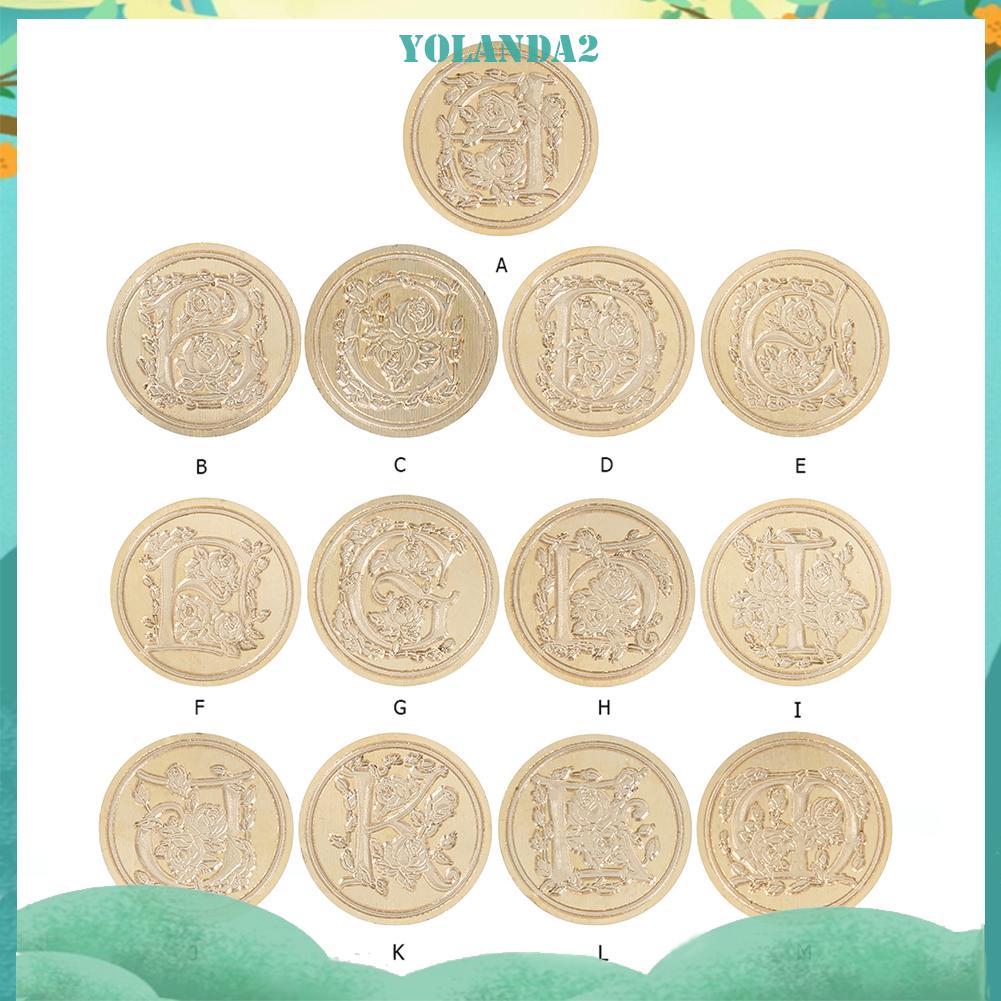 Đầu Con Dấu Sáp 25Mm Hình Hoa Hồng Cổ Điển