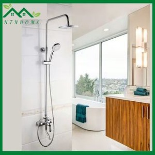 -Bộ sen cây tắm nóng lạnh , Sen tắm đứng độ bền cao sen tắm tăng áp tốt.