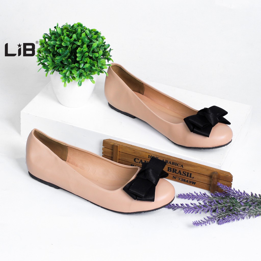 LiB - Giày Búp Bê Nữ Thời Trang Mũi Tròn Nơ S503 | BigBuy360 - bigbuy360.vn