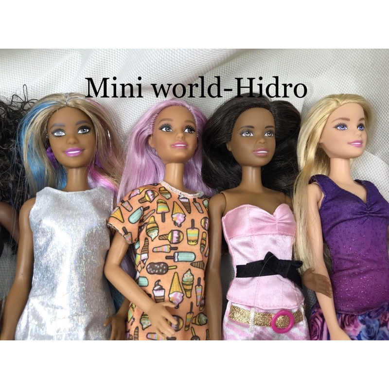 Thanh lí Búp bê Barbie và Ken nghề nghiệp Fashionistas Vintage cổ điển da đen trắng chính hãng Mã S2