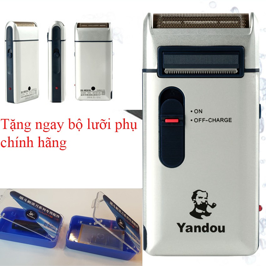 Máy Cạo Râu SCW 301U Phong Cách Mạnh Mẽ Tặng Kèm Màng Và Lưỡi Thay Thế