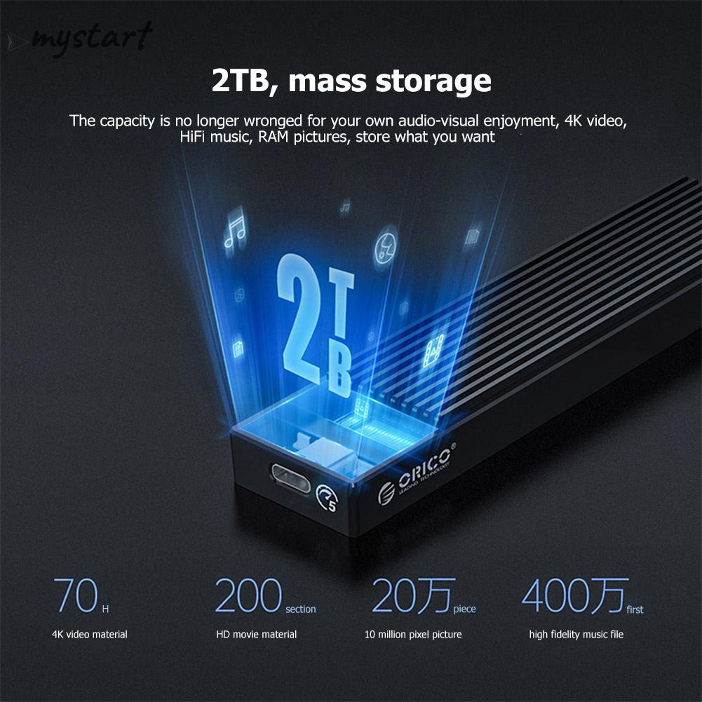 Hộp Đựng Ổ Cứng Ngoài Orico M2Pf-C3 M.2 Ngef Ssd 5gbps | BigBuy360 - bigbuy360.vn
