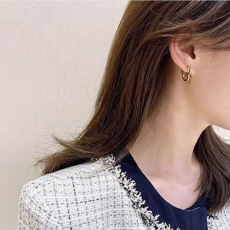 Bông Tai Mạ Bạc 925 Hình Trái Tim Thời Trang Dành Cho Nữ