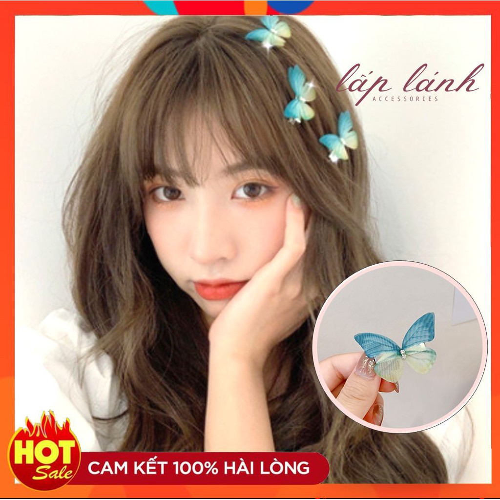 [Có sẵn] KẸP TÓC KẸP MÁI HÌNH BƯỚM 3D SANG CHẢNH DỄ THƯƠNG PHONG CÁCH HÀN QUỐC 213KMB01