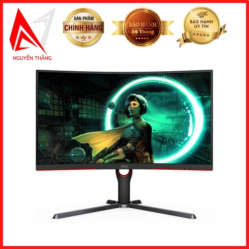 Màn hình AOC C27G3/74 (27 inch/VA/165Hz/1ms/300nits/HDMI+DP+Audio/Cong) chính hãng