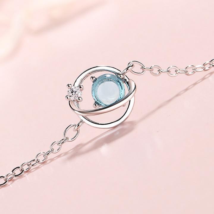 ( 2 mẫu ) Vòng tay lắc tay bạc tinh cầu sao phong cách Hàn Quốc xinh xắn dễ thương