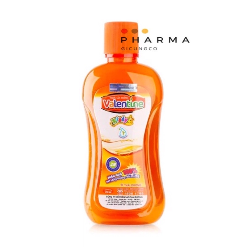 NƯỚC SÚC MIỆNG VALENTINE HẾT NHIỆT MIỆNG, HÔI MIỆNG - 500ML