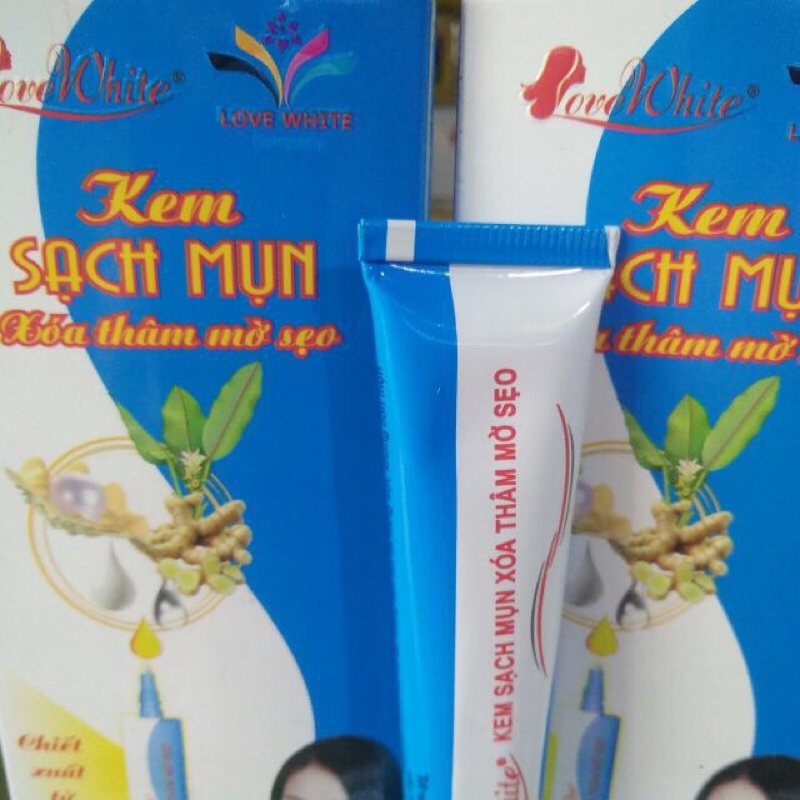 Kem Miss White Mụn Và Thâm Tuýp Xanh