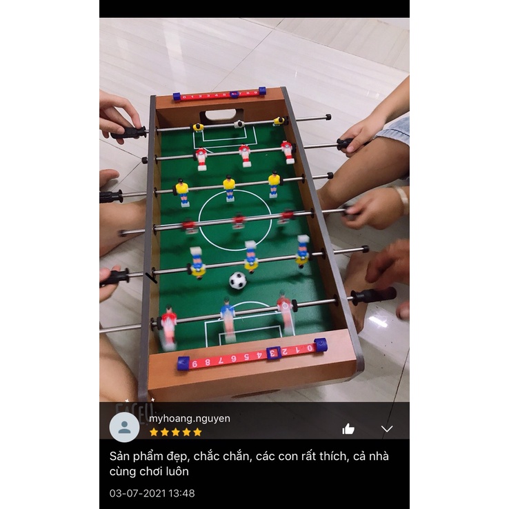 Bàn bi lắc Gỗ 6 tay cầm Chính hãng-Đồ chơi giáo dục-Hot Game giải trí cho Bé và gia đình