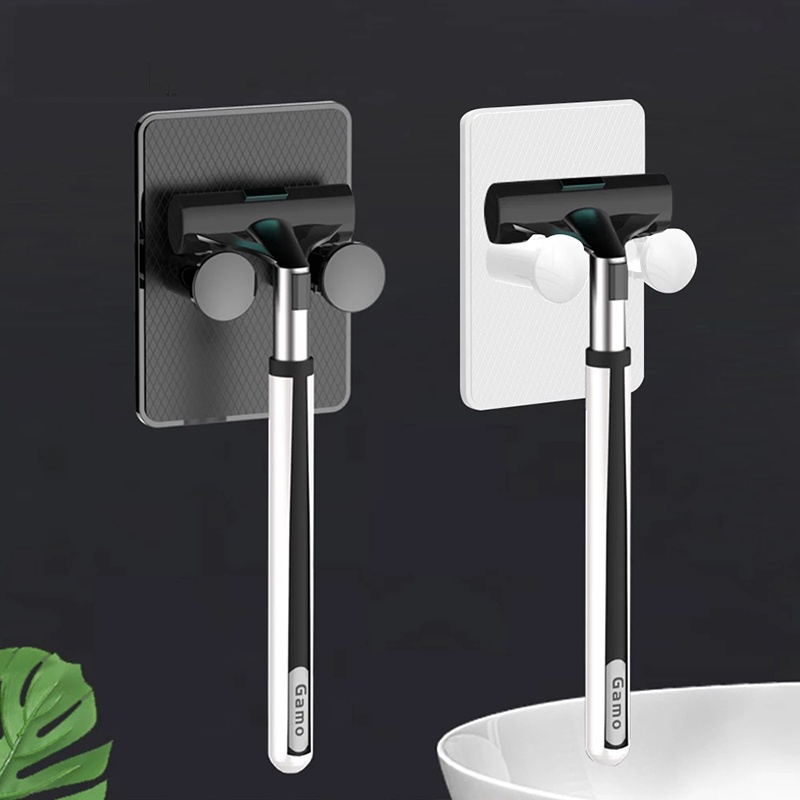 Giá Đỡ Dao Cạo Râu Bằng Nhựa Gắn Tường Chống Mòn Không Thấm Nước Có Thể Điều Chỉnh Cho Phòng Tắm
