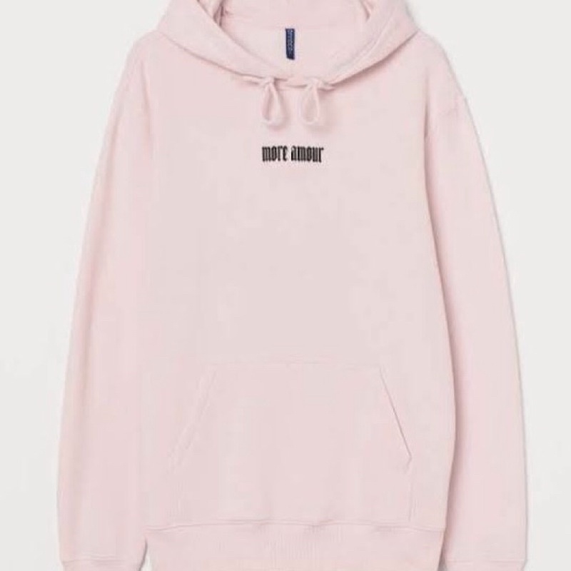 H&M FULL TAG MORE AMOUR PINK ROSE HOODIE SWEATER JACKET HNM hàng mới