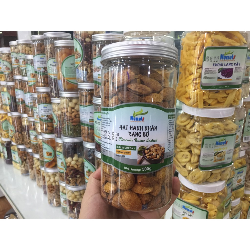 HẠNH NHÂN RANG BƠ VỎ MỎNG MỸ/ 500G