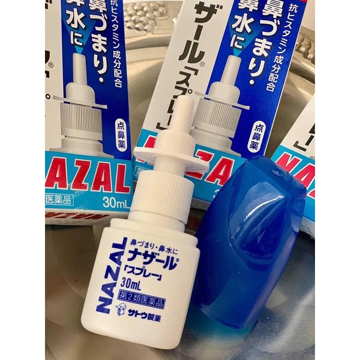 Xịt mũi Nazal Nhật Bản 30ml - Xịt chống Ngạt Mũi, Sổ Mũi, Viêm Xoang