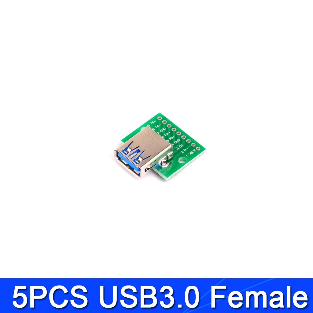 Set 5 / 2 Bảng Mạch Chuyển Đổi Cổng Usb Sang Mini Micro Usb Sang Dip Board 2.54mm Female Type-C Usb2.0 3.0 | BigBuy360 - bigbuy360.vn