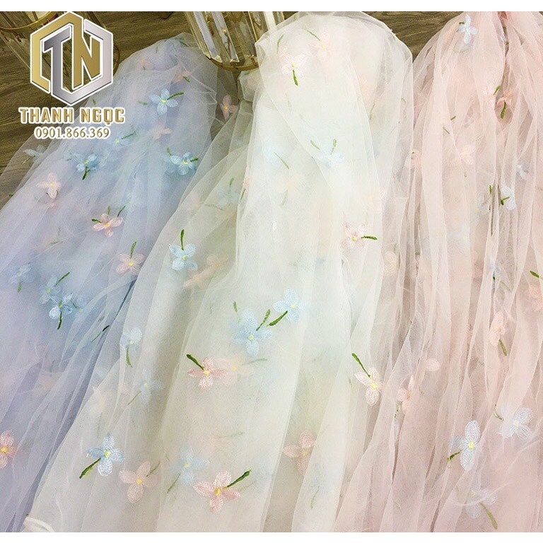 Lưới thêu hoa (khổ rộng 1m6)