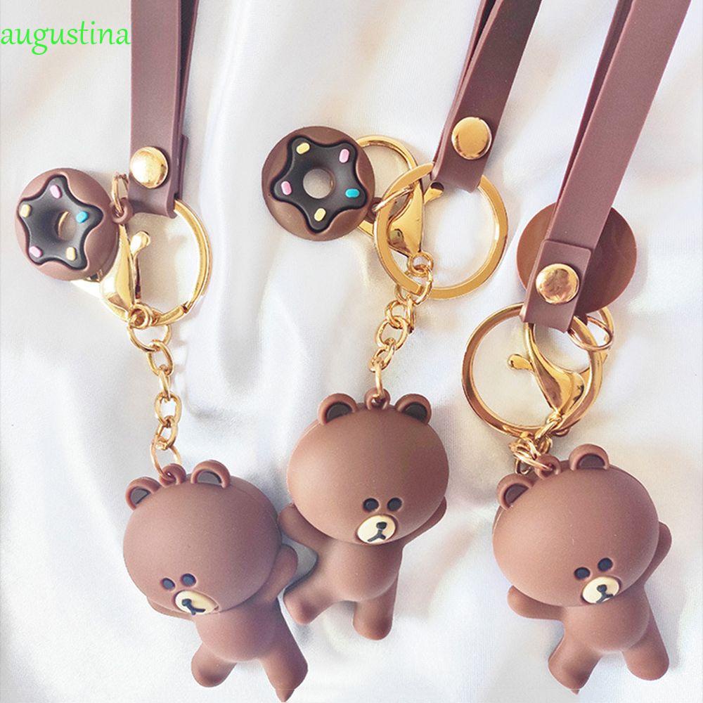 Móc khóa gắn điện thoại di động họa tiết gấu thỏ dễ thương