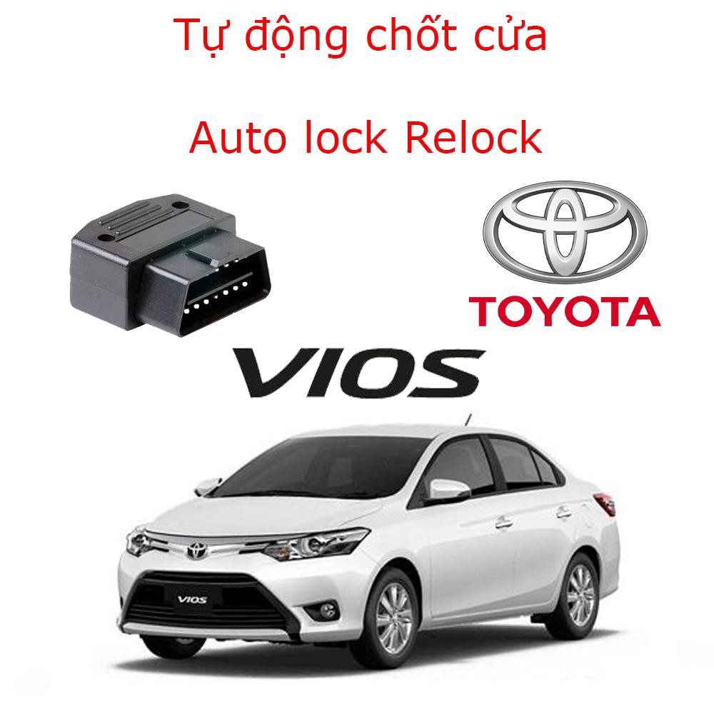 Chốt Cửa Tự Động Cho Xe Toyota Vios/Yarris 2014 đến 2022 an toàn tiện lợi, cắm cổng OBD2