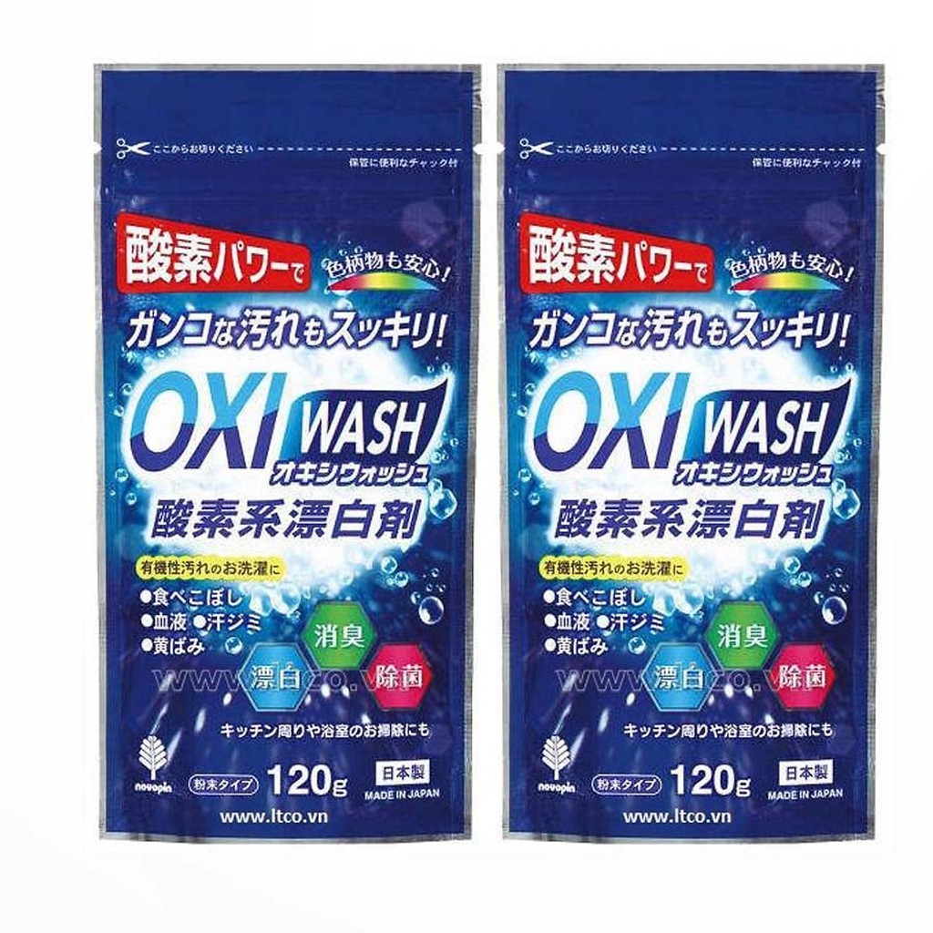 [Sạch Tận Cùng-Sale Tận Gốc] Bột Tẩy Trắng Oxi Wash 120g-680g, Hàng Nội Địa Nhật Bản