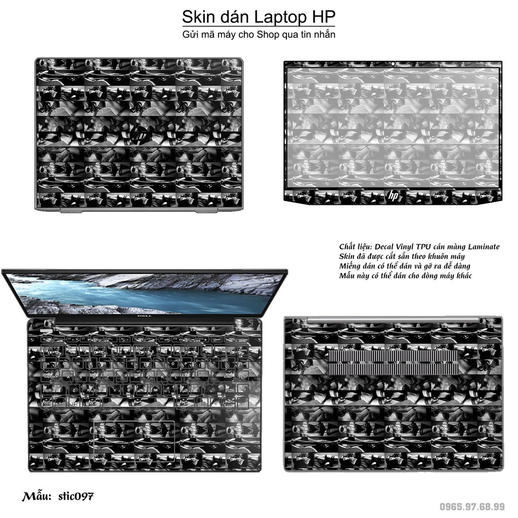 Skin dán Laptop HP in hình Hoa văn sticker _nhiều mẫu 16 (inbox mã máy cho Shop)