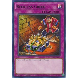 Thẻ Bài Yugioh Reckless Greed - TAMA-EN057 - Rare 1st Edition