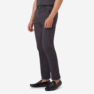 Quần kaki nam milvus màu ghi đen mvpn030mgy06
