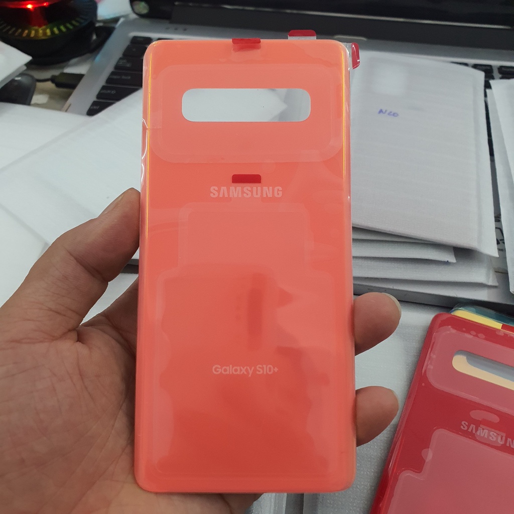 Nắp Lưng Kính Samsung S10 Plus Chính Hãng, Đủ Màu, Màu Zin Nguyên Bản Samsung