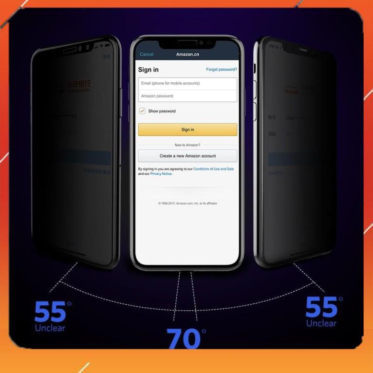 Miếng dán kính cường lực chống nhìn trộm hiệu Benks dành cho iPhone X / iPhone XS (Mỏng 0.3mm, Full HD, chống lóa)