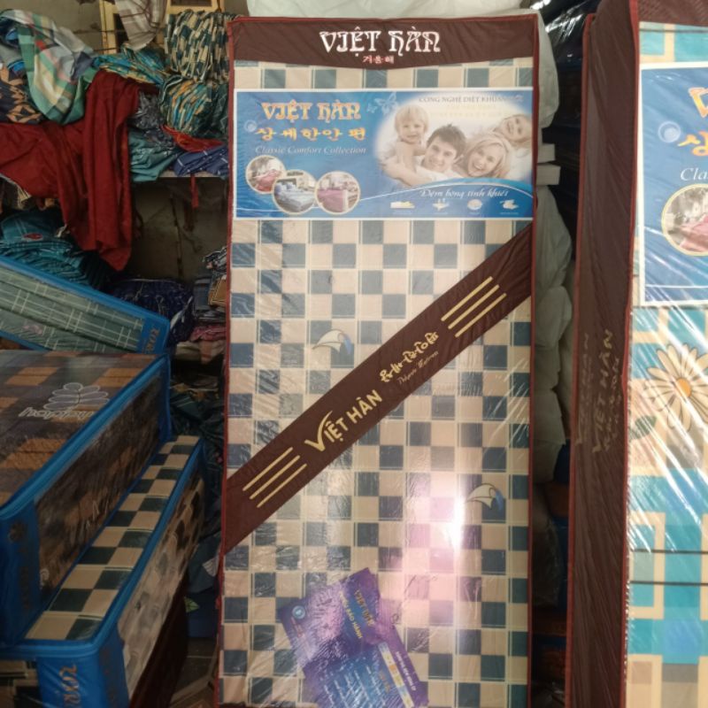 đệm bông ép việt hàn đủ kích thước từ 1 m_2 m2(chọn mầu ngẫu nhiên) hoặc ib để chọn mầu h tại xưởng